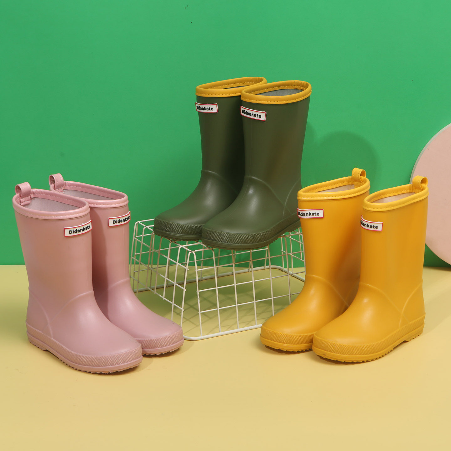 儿童雨鞋轻便防滑男童上学专用加绒雨靴男孩女孩柔软女童黄色水鞋,童鞋/婴儿鞋/亲子鞋,雨靴,淘宝优惠券,粉丝福利购,淘宝优惠卷