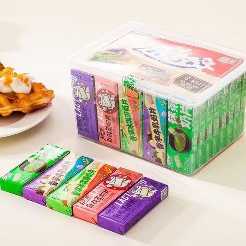 绿白奶片原味抹茶乳酸菌奖励小朋友压片糖糖果硬糖奶味零食小吃