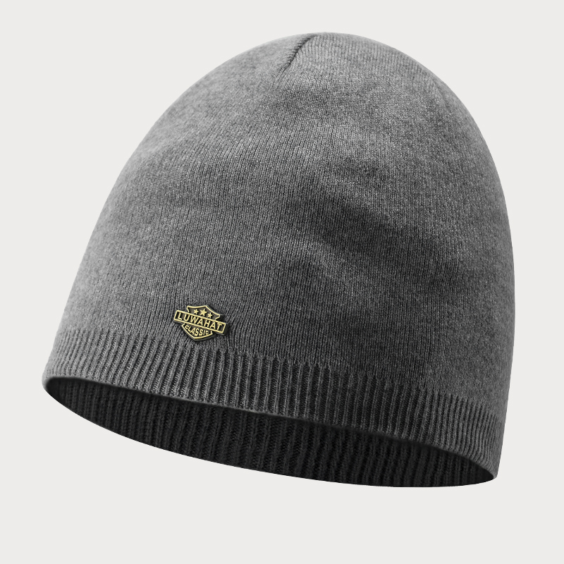 毛线帽套头潮牌帽子男秋冬保暖百搭雅痞包头针织帽女情侣瓜皮冷帽