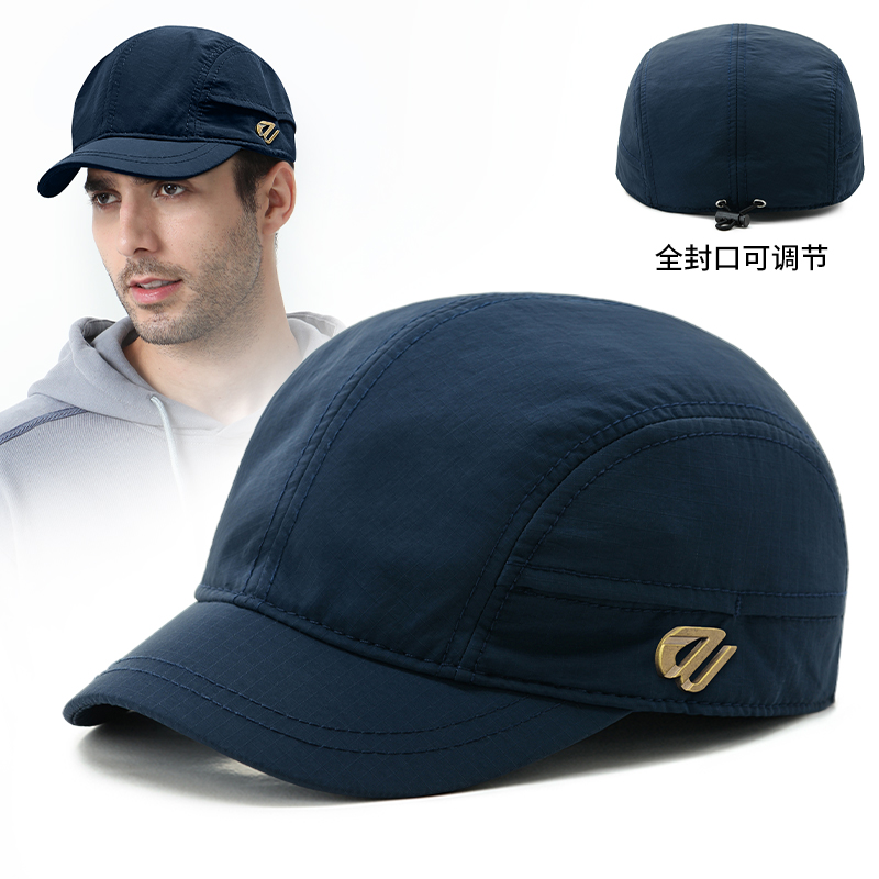 路瓦棒球帽男春秋速干后封口短檐