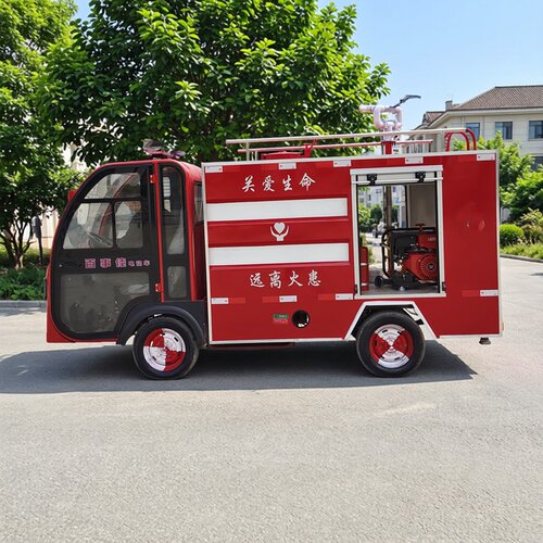 济消源电动四轮消防车社区灭火