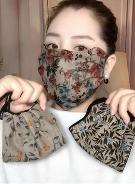 秋冬保暖口罩防风防寒不勒耳女加绒加厚面罩可水洗户外护全脸面罩