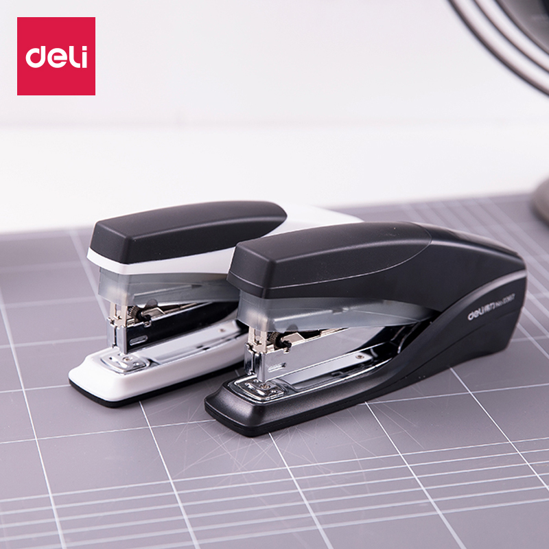 得力0367省力订书机加厚大号订书器办公用品钉书机中号学生多功能订书