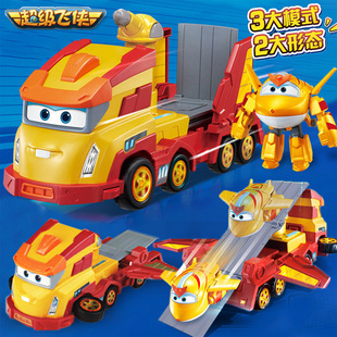 奥迪双钻超级飞侠金小卡变形卡车益智套装载具飞船金小子玩具男孩