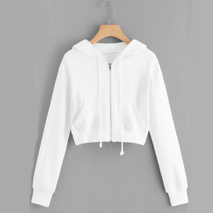 Women top 女 For Hoodie Hoodies Pullover Crop Cropped Cute