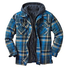 winter Men's thick cotton coat loose warm hooded jacket man