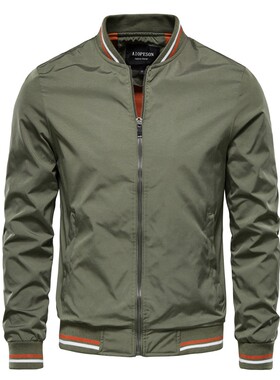 Autumn Jacket Men Black Fashion Outwears Ropa Hombr 男外套