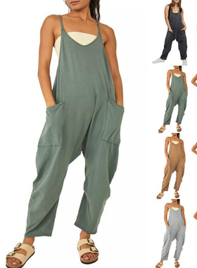 Jumpsuits Women Romper Beach Vacation Trendy Overalls Jumper