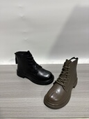 特价 断码 温州处理鞋 2025秋冬款 圆头厚底休闲韩版 后拉链女马丁短靴