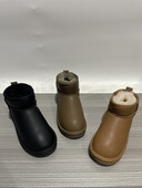 断码 2025冬新款 特价 品牌撤柜半羊毛圆头平底加绒保暖女雪地短靴