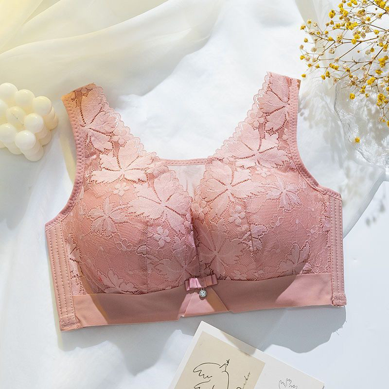 抹胸内衣女薄款大胸显小聚拢防下垂收副乳大码无钢圈美背心式文胸