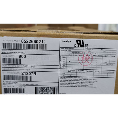 50包邮开票！ 522660211 MOLEX原厂正品，现货,实价，52266-0211