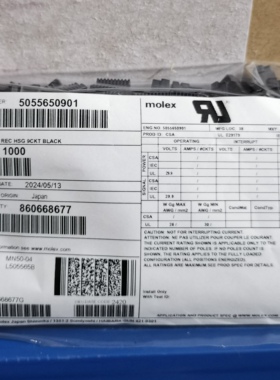 50包邮开票！ 5055650901 molex原厂正品，现货实价，505565-0901