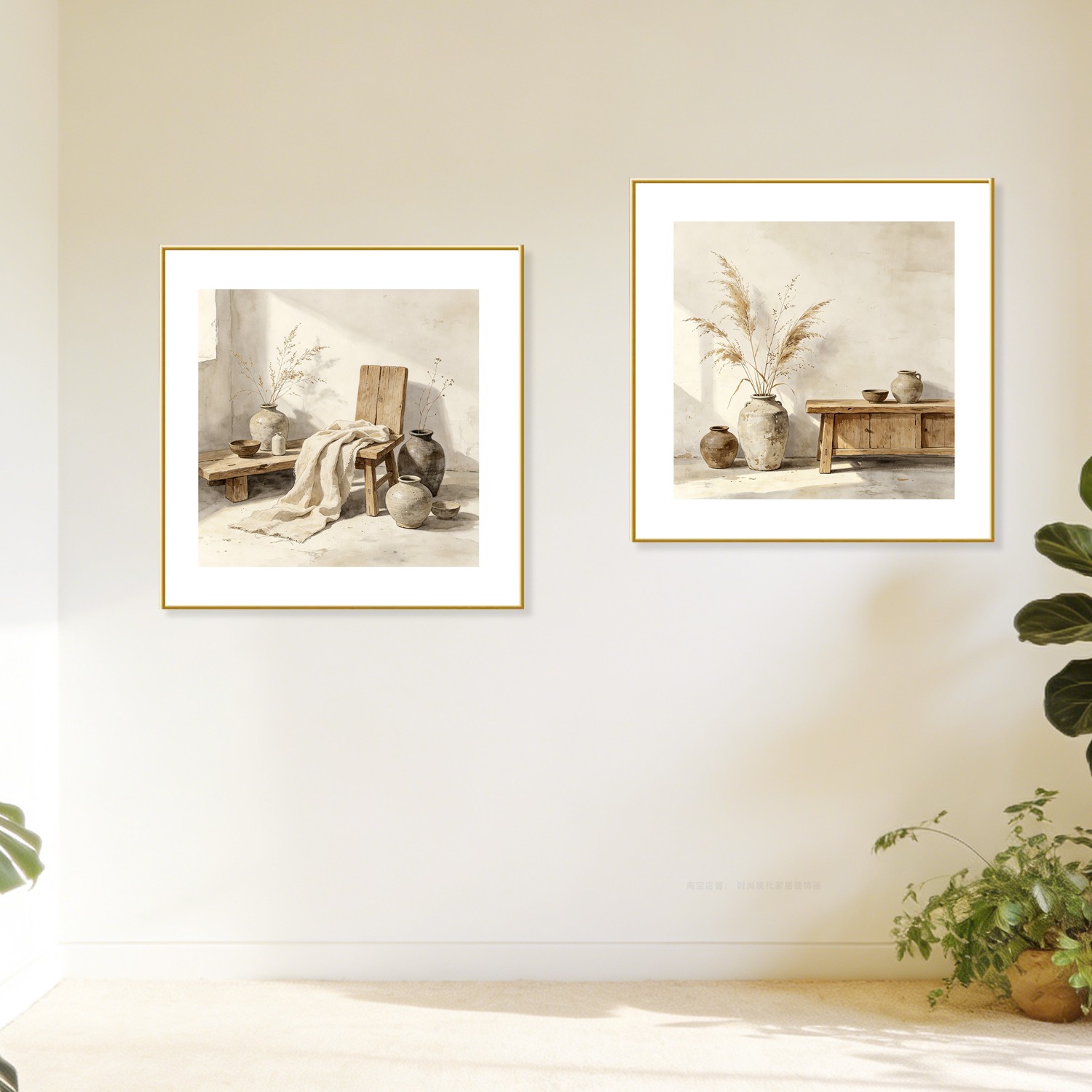 小众装饰画 奶油风 家居现代简约壁画客厅沙发背景墙卧室床头挂画图片