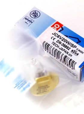 TOPCON 6V20W卤素灯,拓普康裂隙灯显微镜眼科灯泡SL-1E/2E/3G/D2