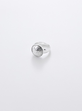 Apt702 2024SS Coin Ring925纯银 银币压纹戒指 小众设计师