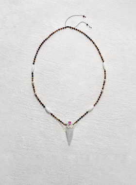 Apt 26SS 白水晶 紫水晶 瓶形吊坠