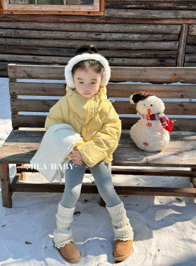 MILA BABY断码5折清仓 女童轻薄羽绒服儿童冬装保暖棉服外套