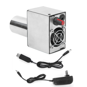 调速鼓风机无烟柴火炉风机生火器直流爆力涡轮增压双手动油炉调速