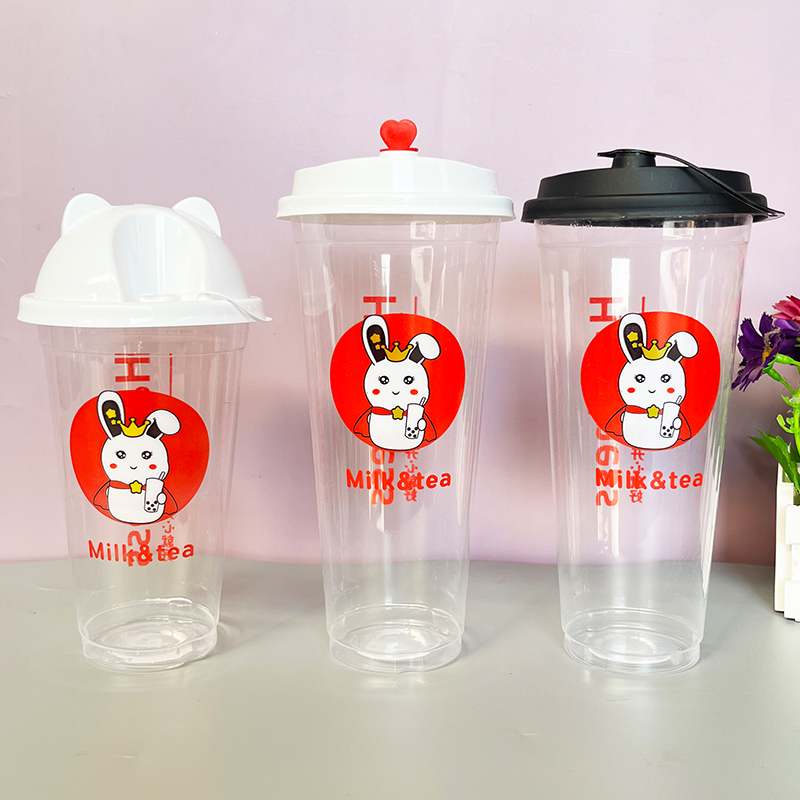 500/700ml果汁饮料杯90口奶茶杯