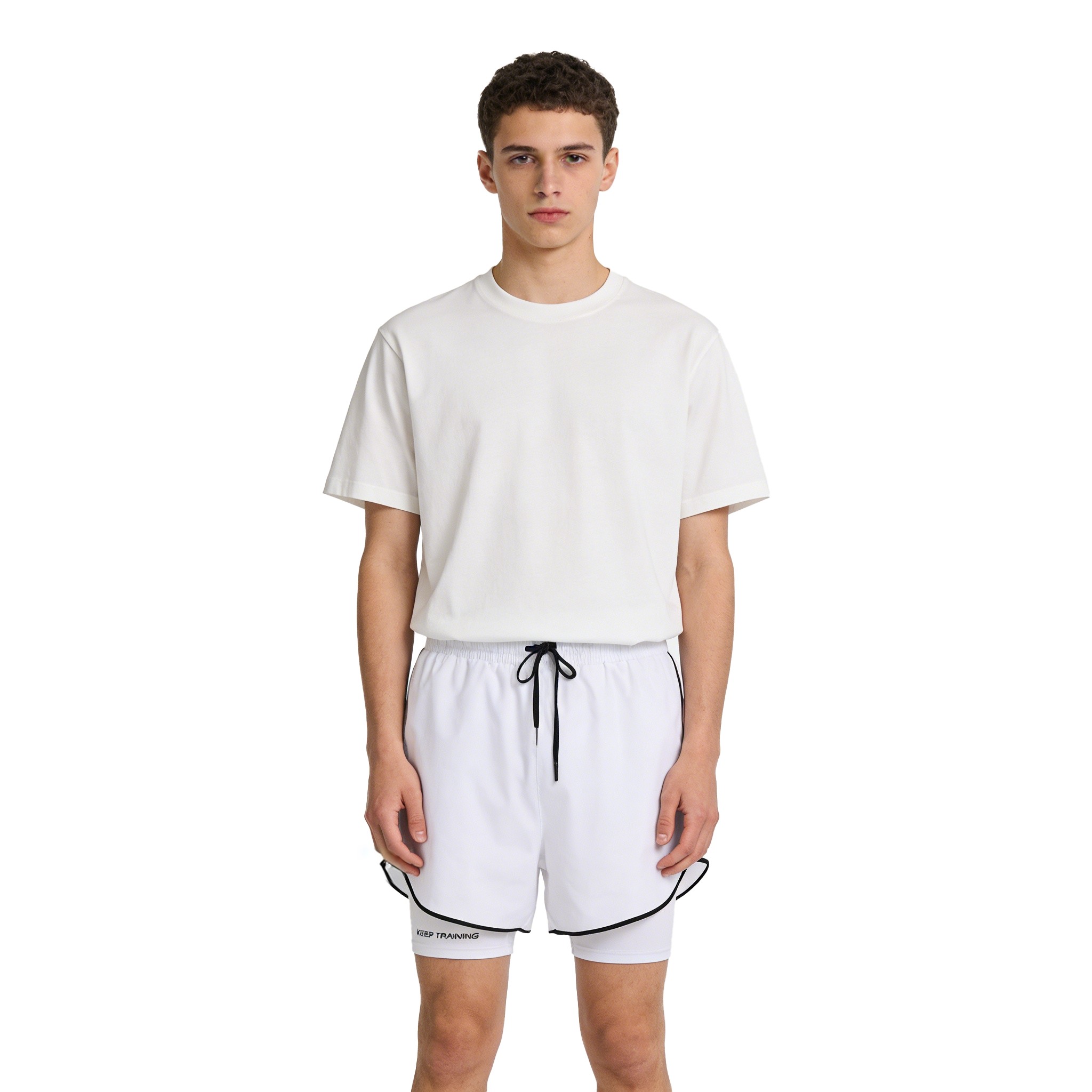 STNP 夏季假两件双层运动内衬三分裤马拉松跑步速干防走光短裤,运动服/休闲服装,运动中长裤／短裤,淘宝优惠券,粉丝福利购,淘宝优惠卷