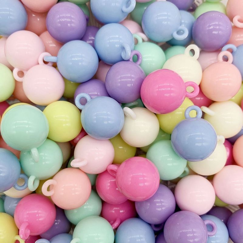 亚克力吊孔珠子马卡龙色珠