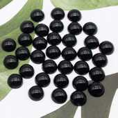 10mm黑色半面珠眼睛玩偶圆形眼珠毛绒眼睛diy手工钩针眼睛配件