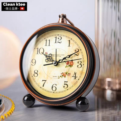 复古客厅台式时钟卧室桌面摆件