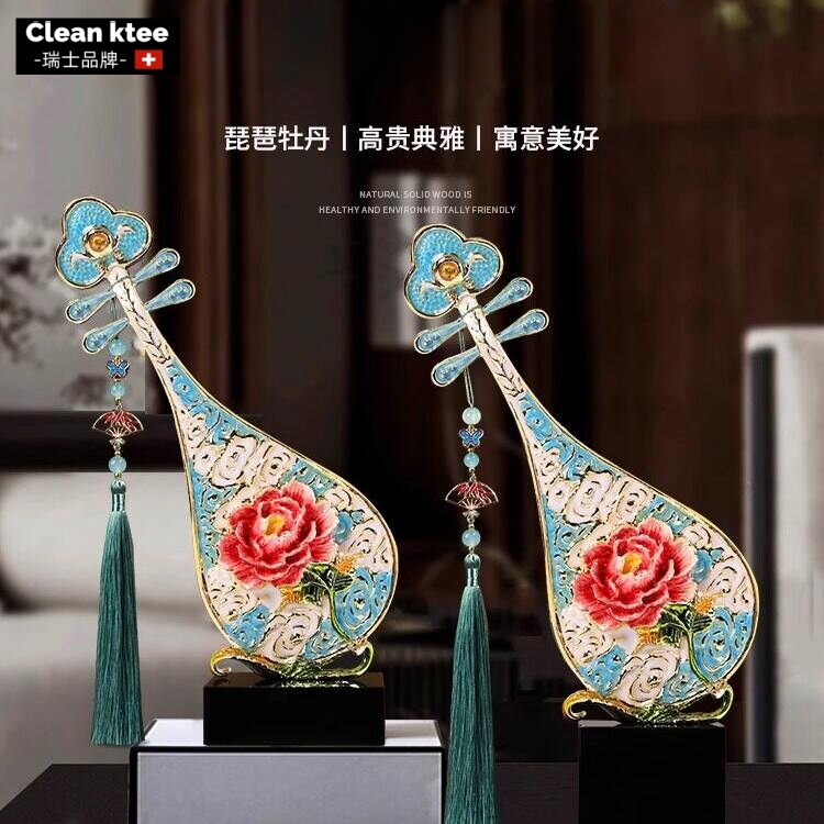 高级珐琅彩放玄关高端礼物摆件