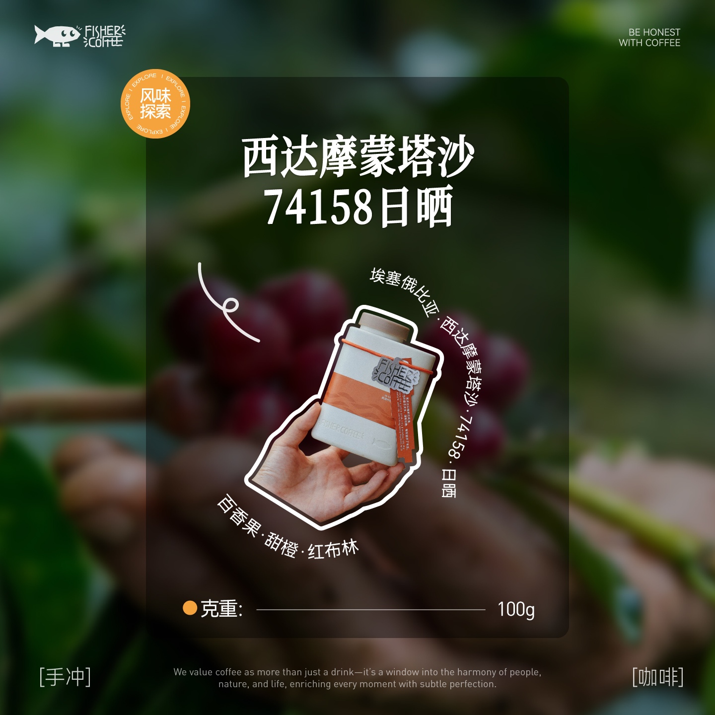 fisher埃塞COE庄园手冲咖啡豆