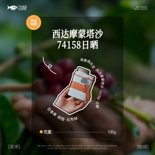 啡舍埃塞俄比亚COE冠军庄园西达摩蒙塔沙74158日晒手冲咖啡豆100g
