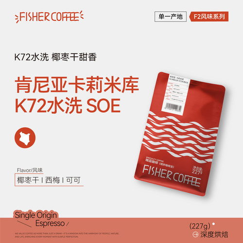 啡舍肯尼亚K72水洗SOE意式咖啡豆
