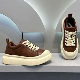 简约休闲鞋 男鞋 厚底增高净版 时尚 2026年春秋新款 舒适百搭潮流板鞋