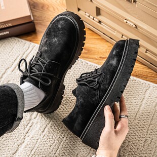 德比鞋2026新款春夏季低帮马丁靴男款复古工装鞋厚底增高百搭皮鞋