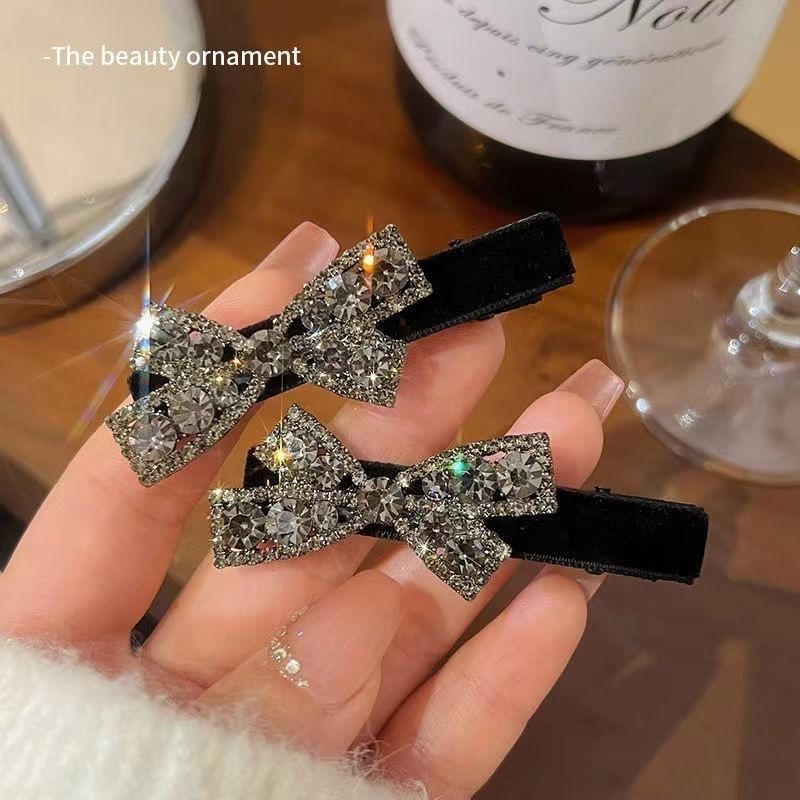 发夹刘海夹侧边夹女水钻碎发夹子