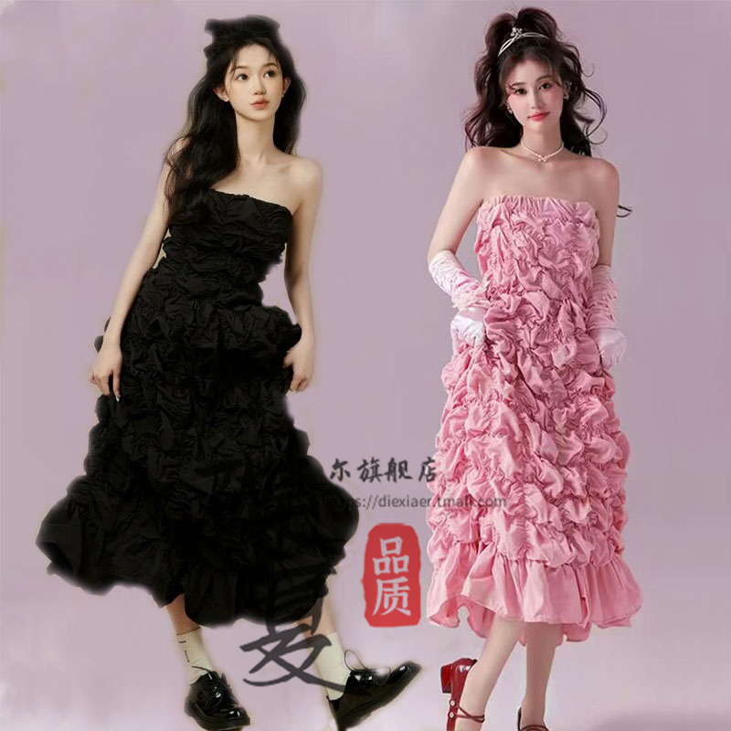 显瘦时尚百褶主题艺术照拍摄服饰