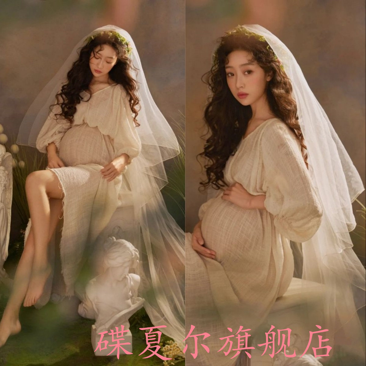 影楼孕妇写真主题摄影礼服