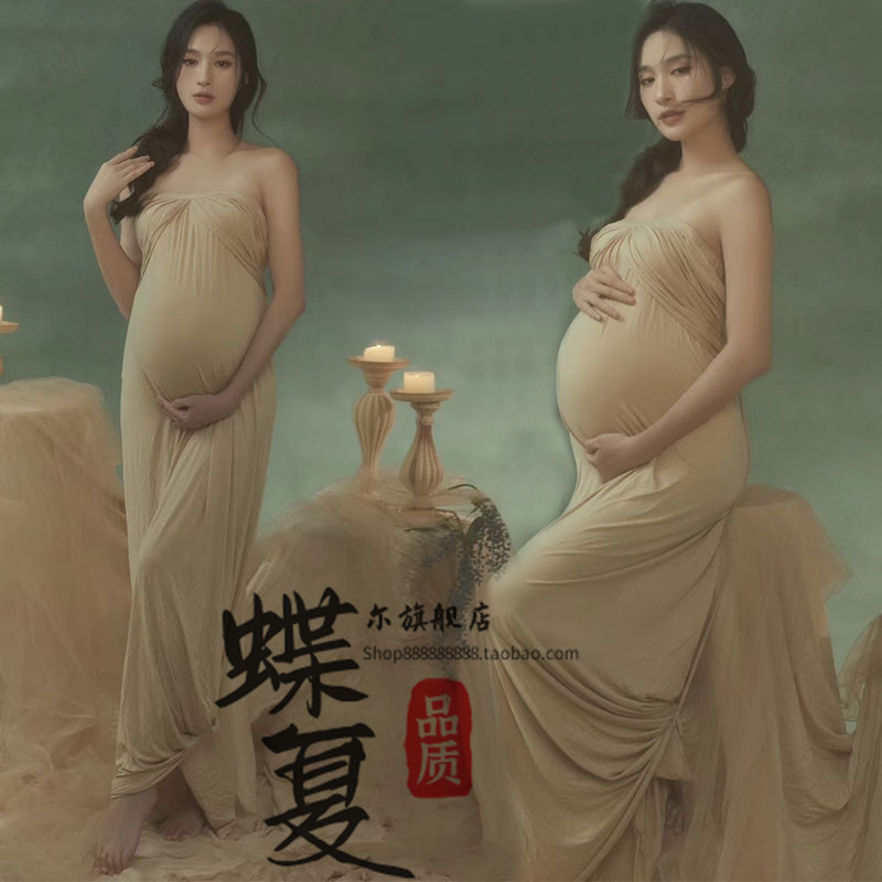 2023孕妈新款大肚照摄影写真服饰