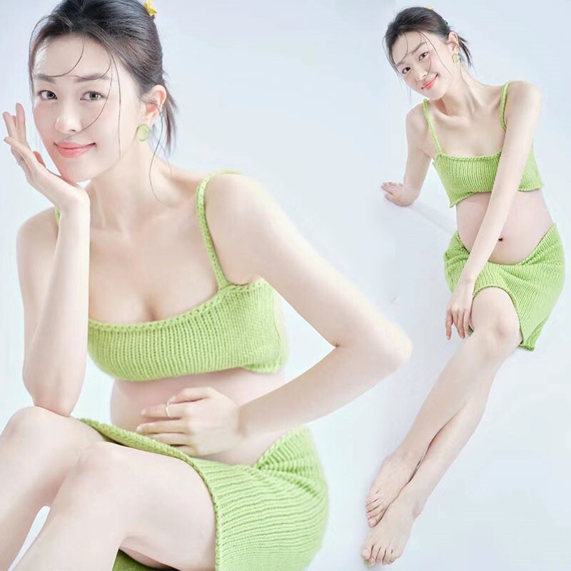 影楼新款孕妈咪唯美写真摄影服装