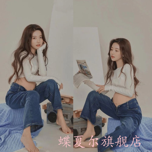 小清新套装孕妇装拍照服装