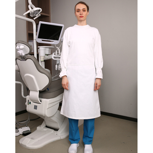 学生技能考试医考技能包培训执业学生考试白色前交叉式手术衣