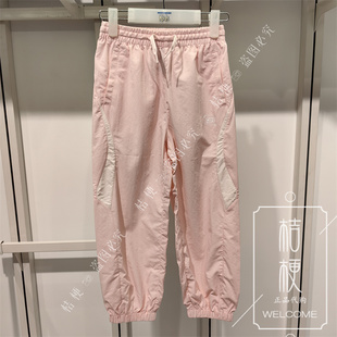 斯凯奇女童装 L325G004 2025夏季 球迷假日系列针梭织束口长裤