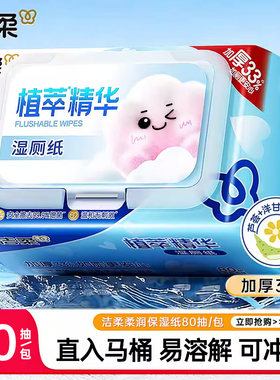 洁柔湿厕纸家庭装80片/包