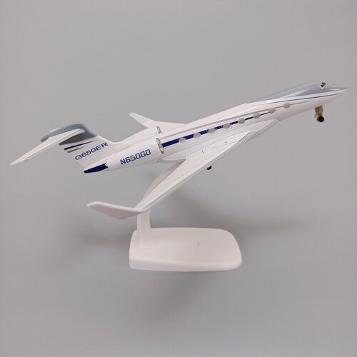 20cm公务机湾流G650ER原型机合金仿真飞机模型金属航模带起落架