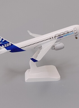 19cm原机型A320 NEO原型机合金仿真飞机模型金属航模带起落架轮子