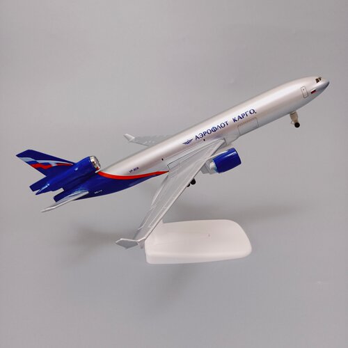 20cm俄罗斯航空麦道MD运输机 合金仿真飞机模型金属航模带起落架