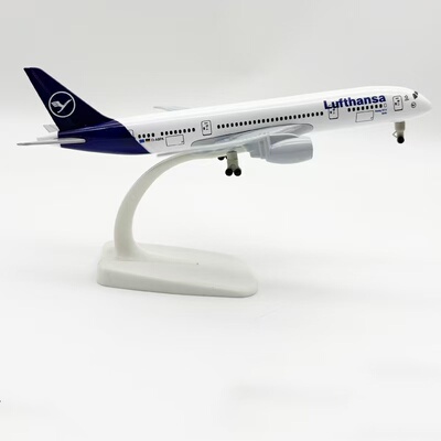 19cm德国汉莎航空LUFTHANSA波音机B787合金仿真飞机模型带起落架