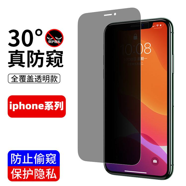 适用苹果1615防窥无边钢