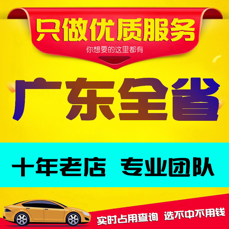 广东广州佛山东莞深圳珠海惠州中山新能源汽车自编自选车牌照选号