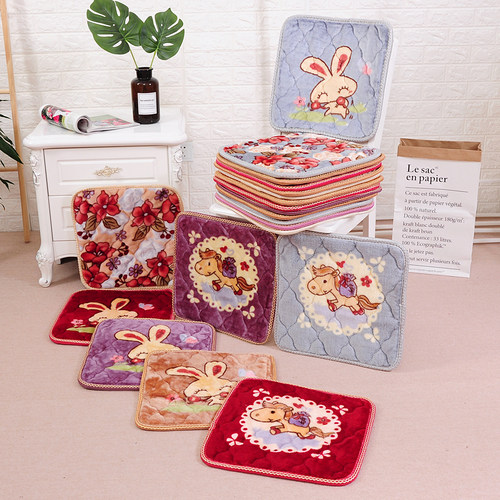 云溪防滑加厚毛绒可定做椅子垫